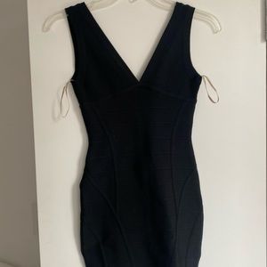 HERVE LEGER authentic .little black dress S bandage